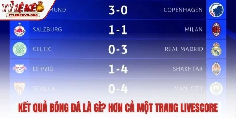 Lưu trữ vĩnh viễn kết quả bóng đá cho phân tích chuyên sâu